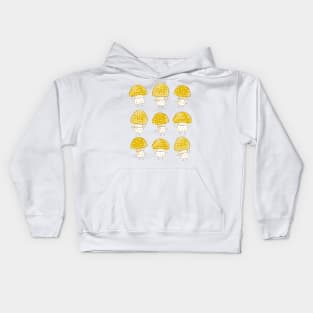 Happiest Little Mushrooms, Yellow Kids Hoodie